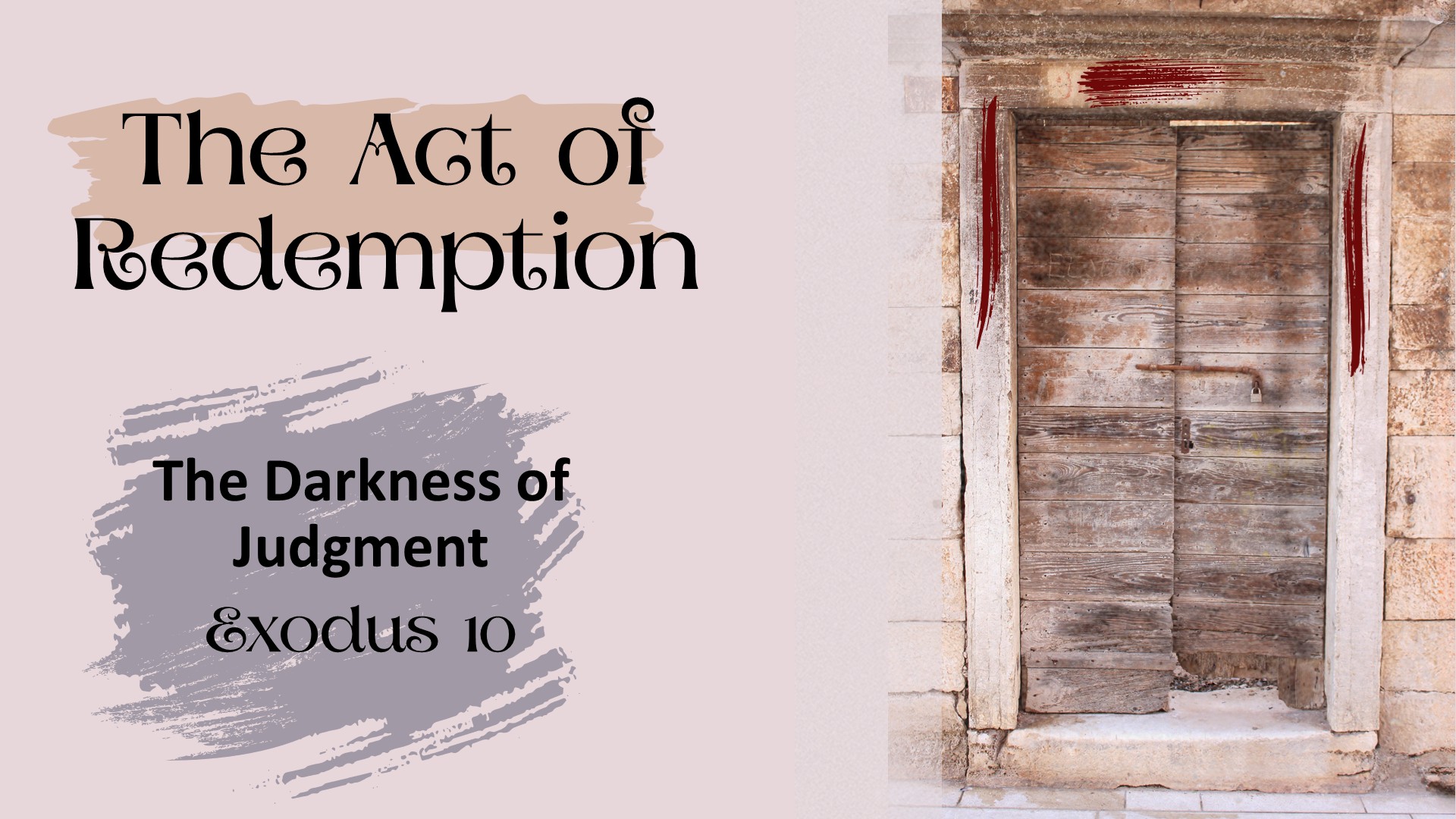 The Darkness of Judgment